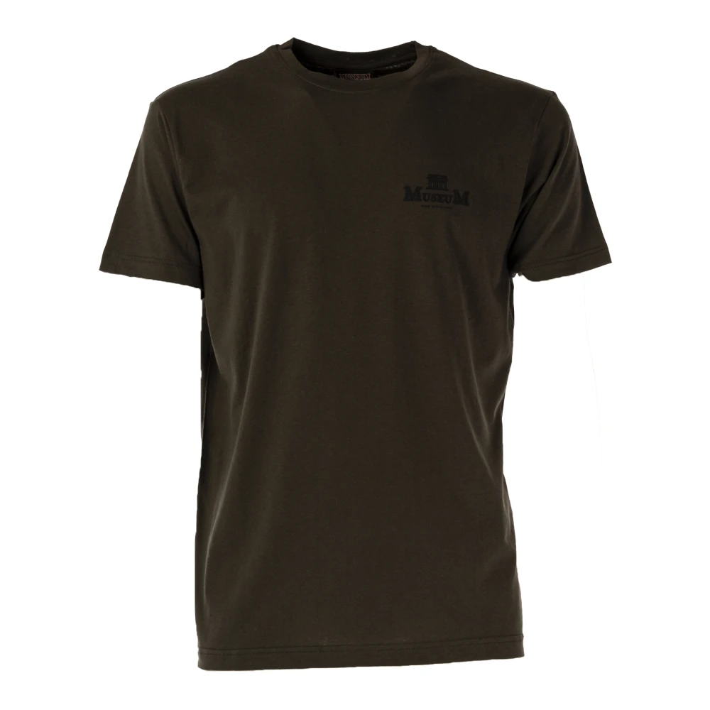Museum Heren Crew Neck T-shirt JIM Model Green Heren