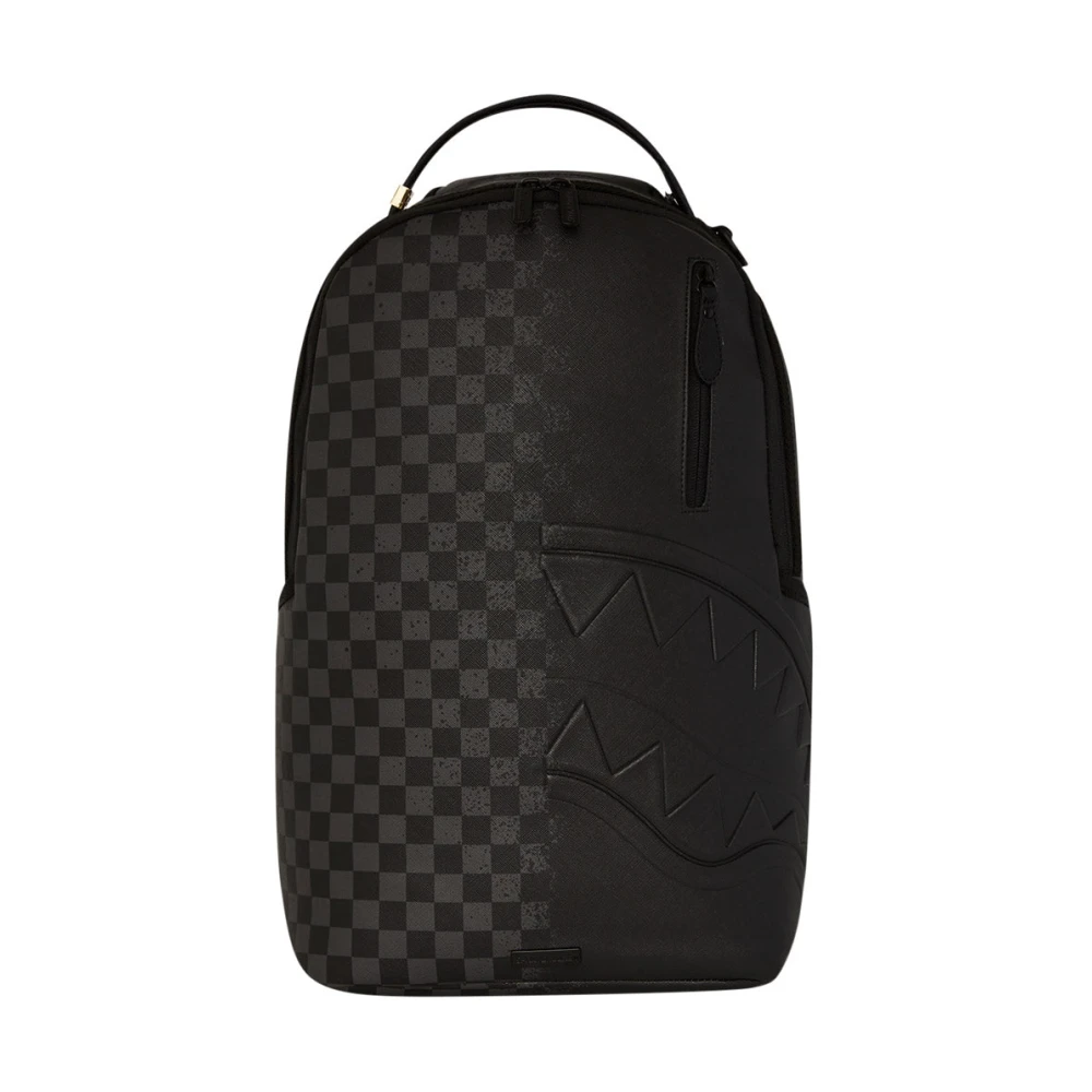 Sprayground Grijze Check Dlxsv Rugzak Black Unisex