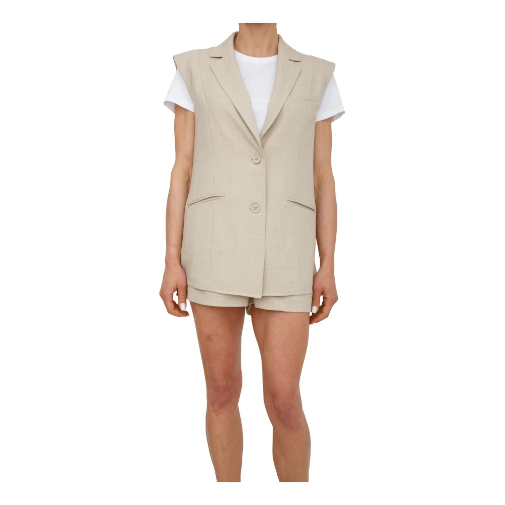 Fracomina Damen Beige Jacken, Mgröße: