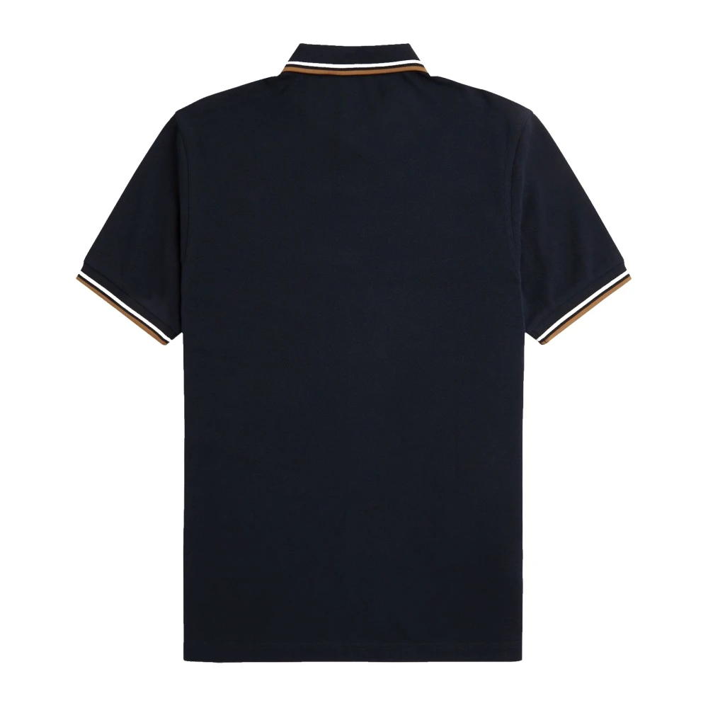 Fred Perry Slim Fit Twin Tipped Polo Blue Heren
