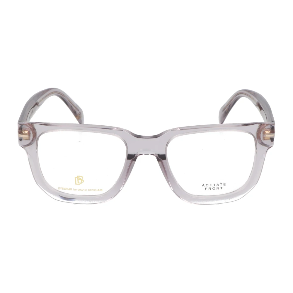 Eyewear by David Beckham Retro Vierkante Montuur Bril Gray Unisex