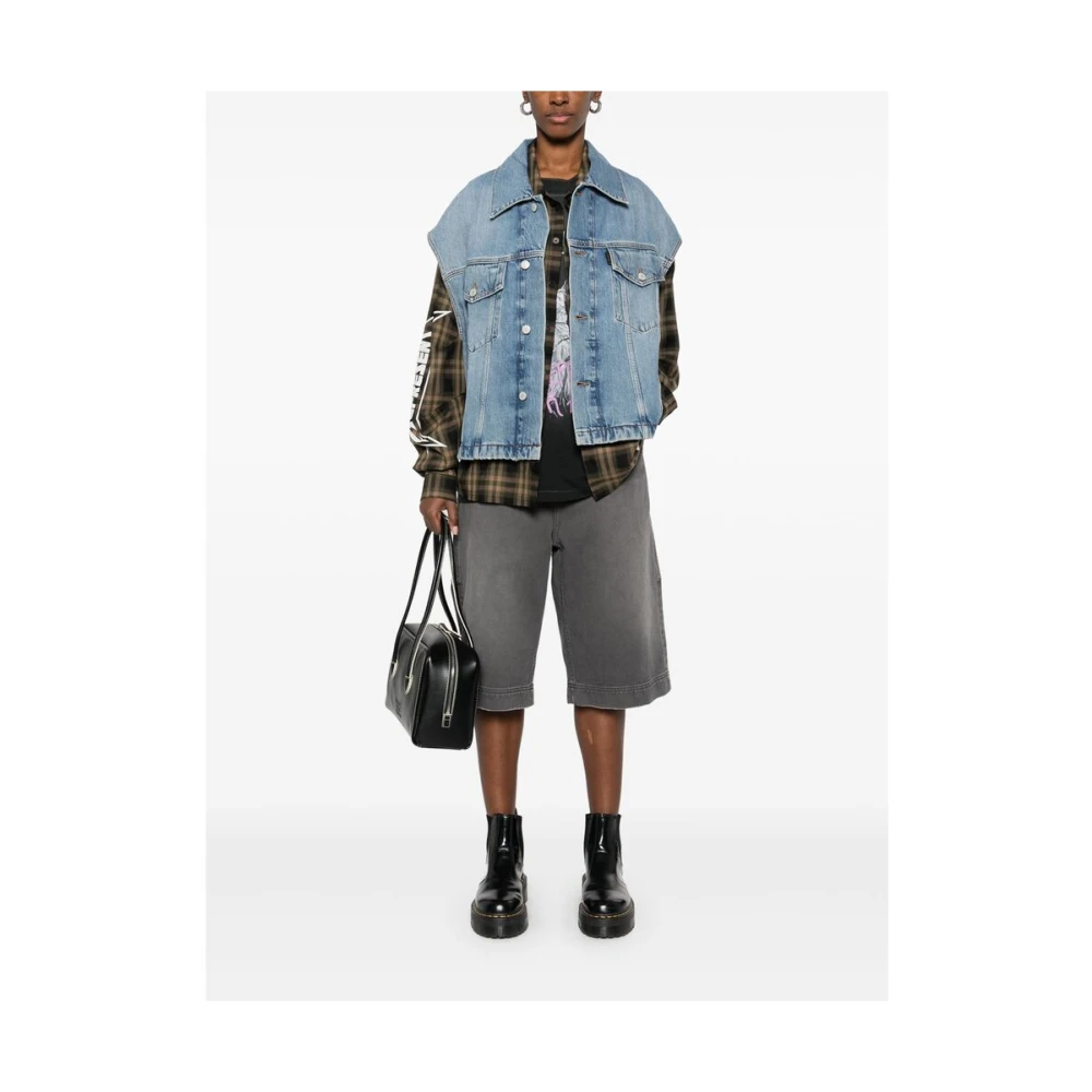 Haikure Indigo Blauw Geknoopt Gilet Blue Dames