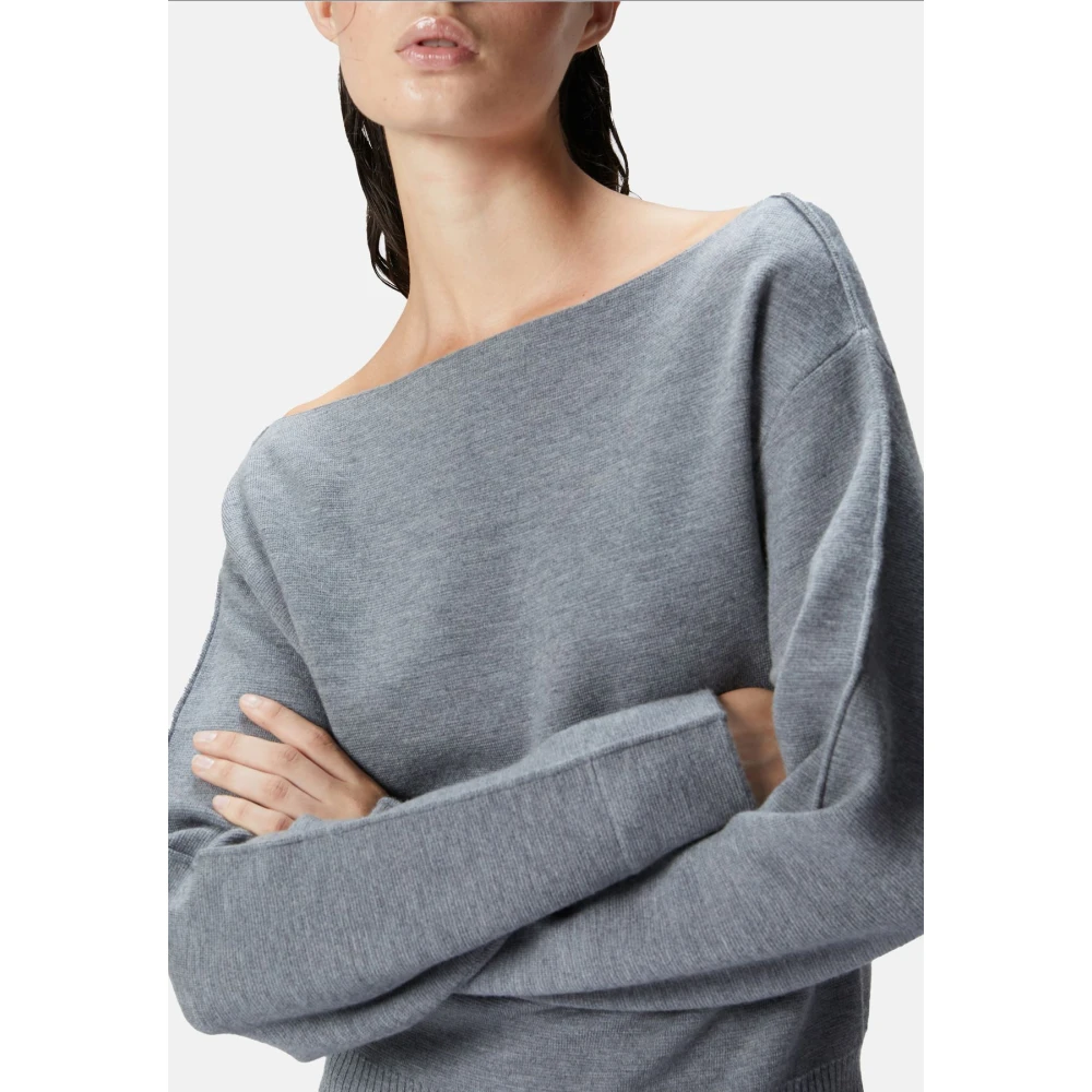 pinko Stijlvolle Gebreide Kleding Gray Dames