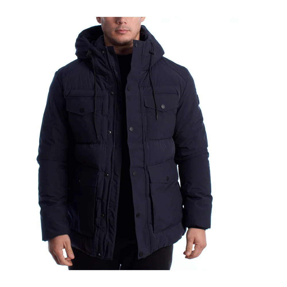 U.s. Polo Assn. Men's Blue Parka Jacket