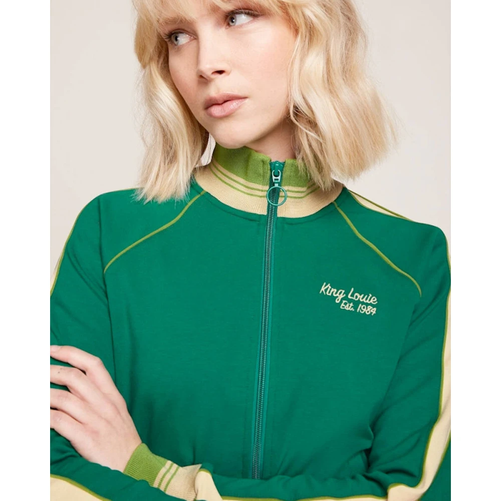 king louie Lila Daytona Sweat Vest Green Dames
