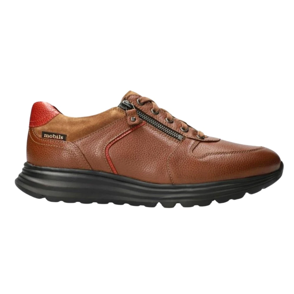 Mephisto Brayan Heren Sneaker Hazelnootbruin leer Heren Schoenen