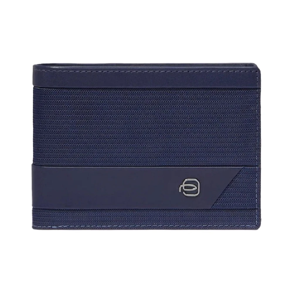 Piquadro Blauwe Portemonnee met RFID-bescherming Blue Heren