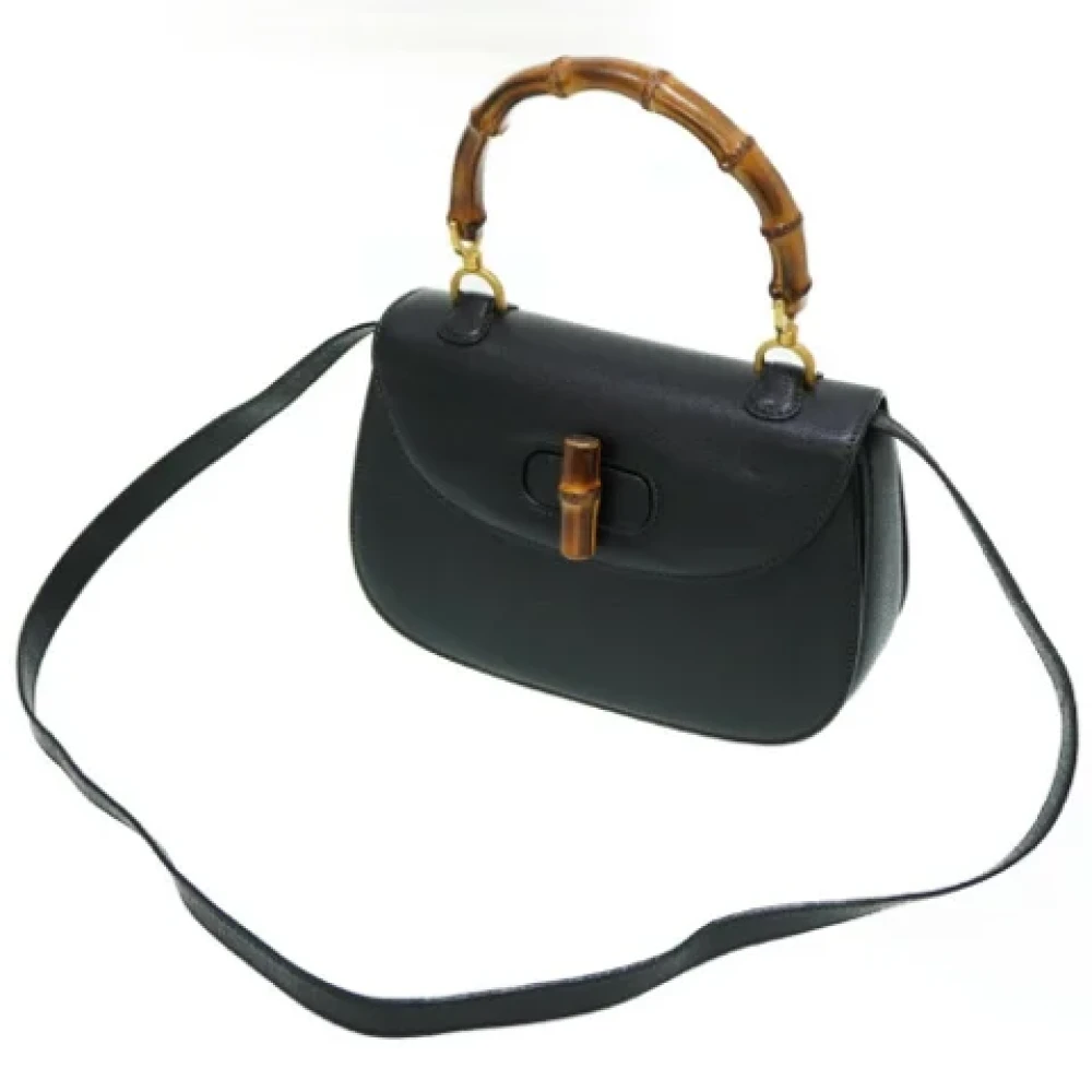 Gucci Vintage Pre-owned Fabric gucci-bags Black Dames