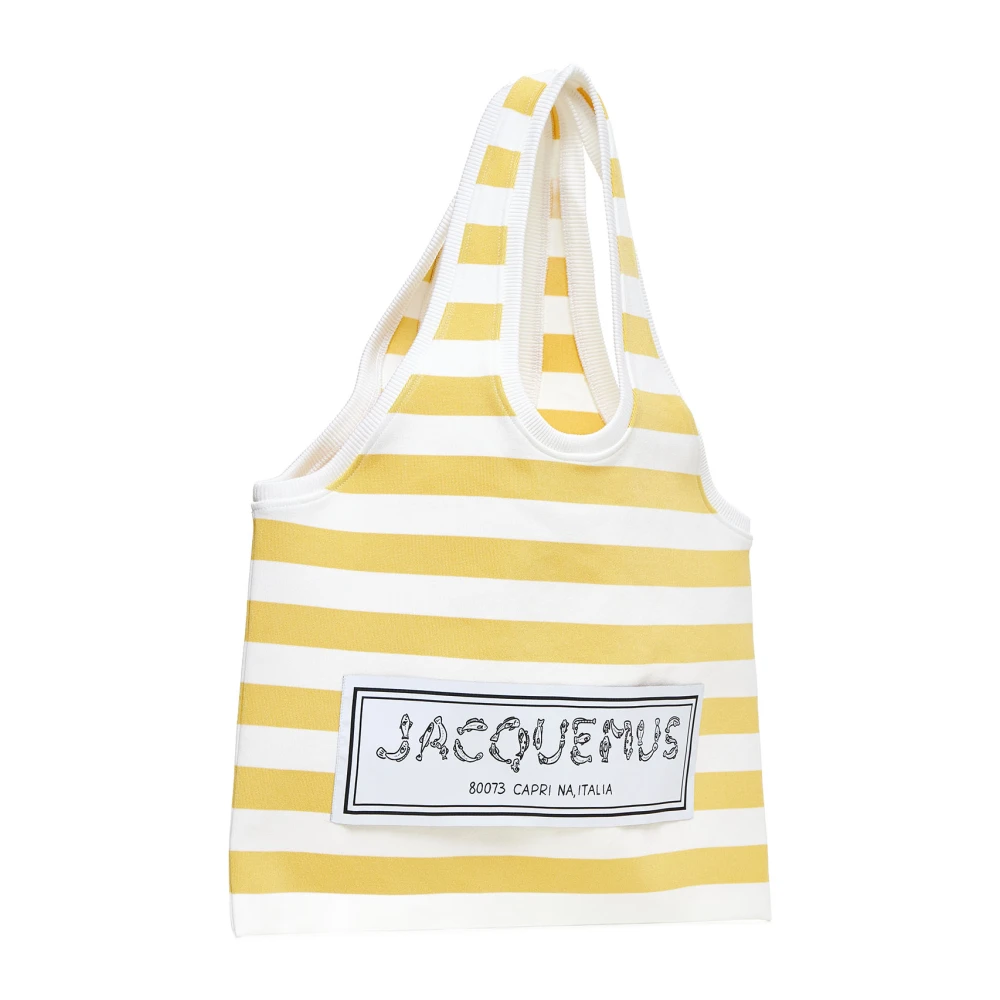 Jacquemus Gestreepte Gebreide Tote Tas Multicolor Dames