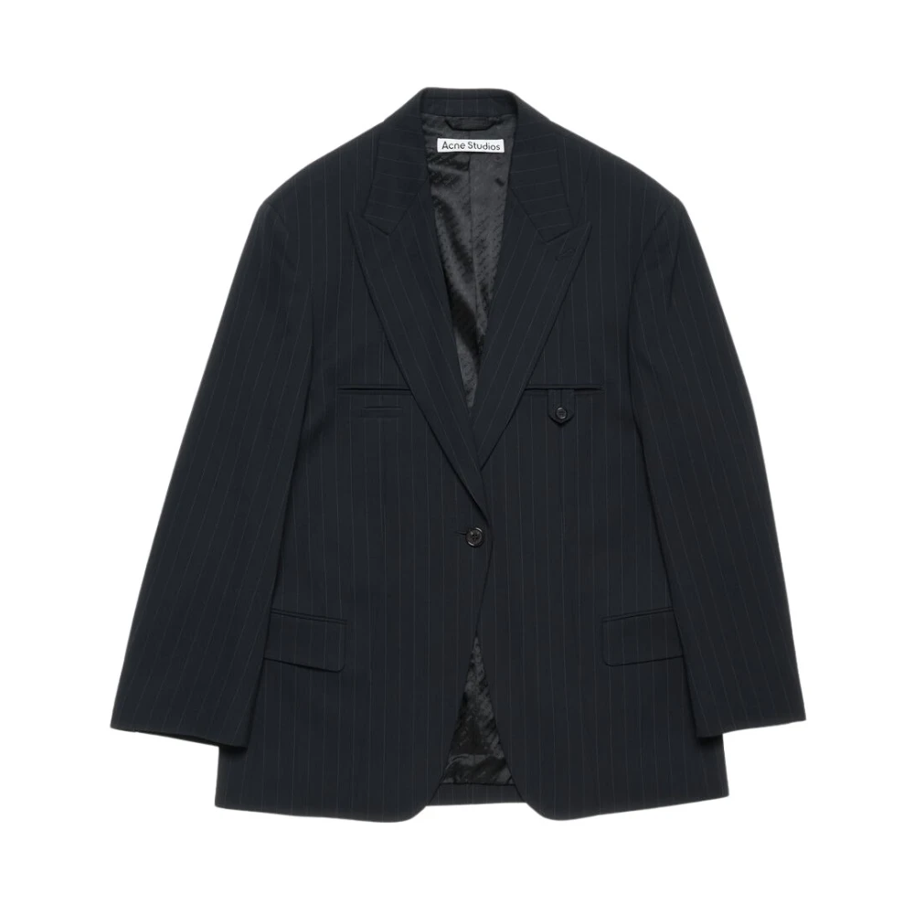 Acne Studios Stijlvol Zwart Pak Blue Dames