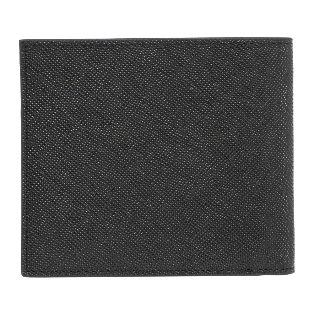 Armani Exchange Eenvoudige portemonnee met kaartsleuven Black Heren