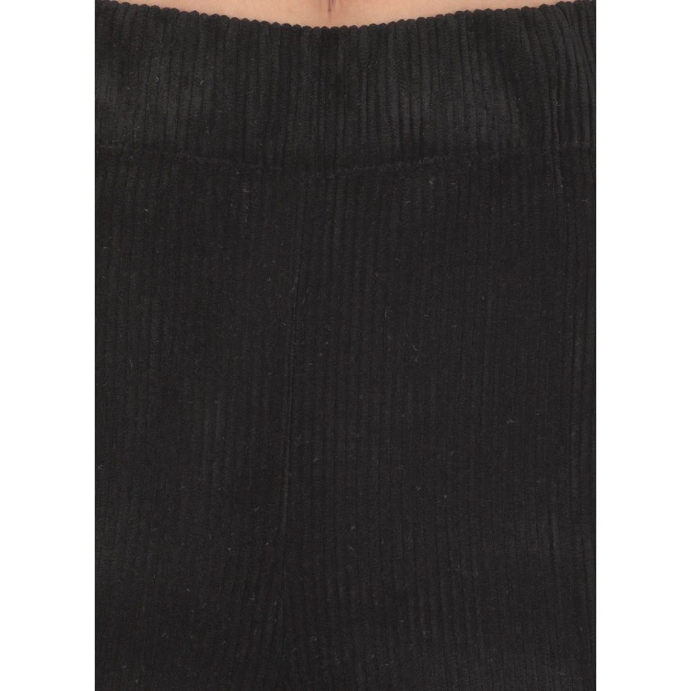 D.Exterior Zwarte Corduroy Broek voor Vrouwen Black Dames