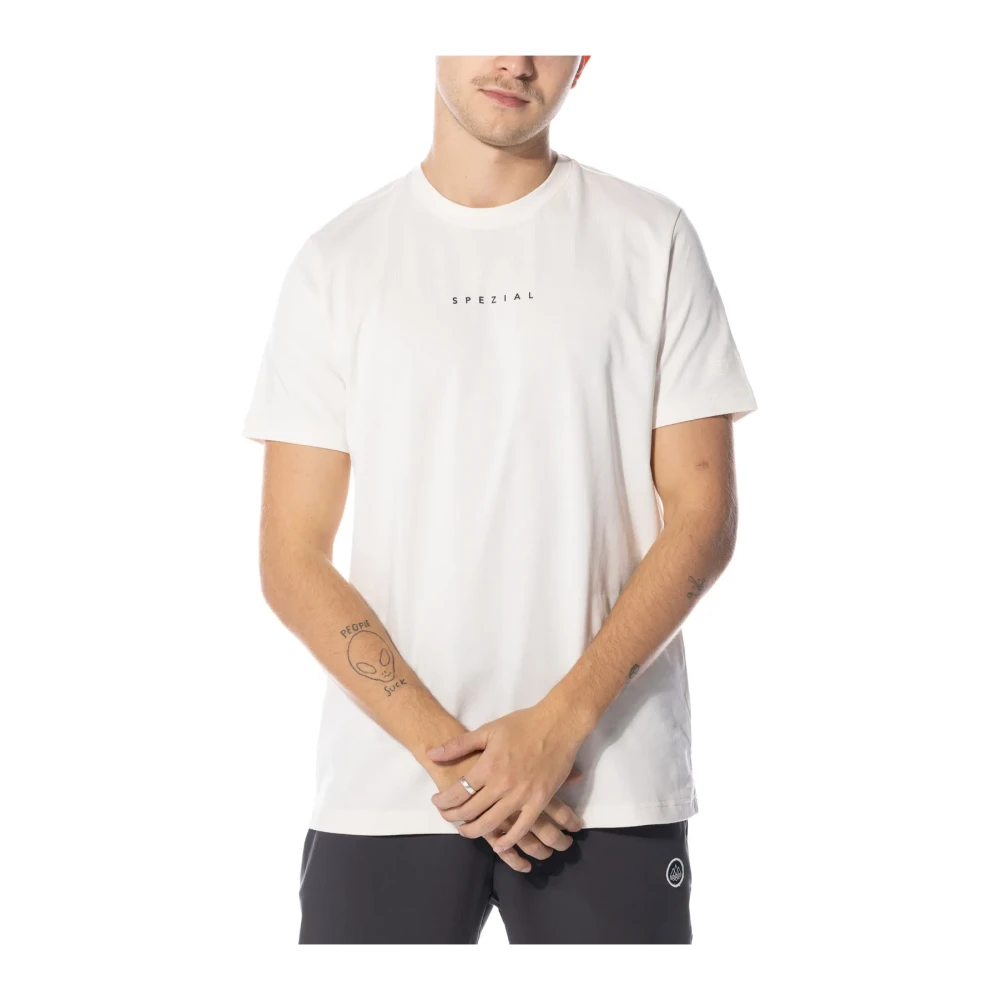 Adidas Originals Logo Applique Crewneck T-Shirt White Heren