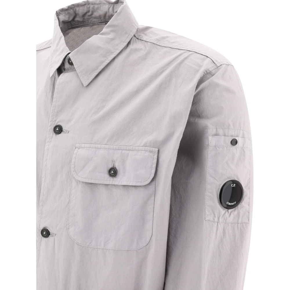 C.P. Company Zak Shirt 100% Katoen Gray Heren