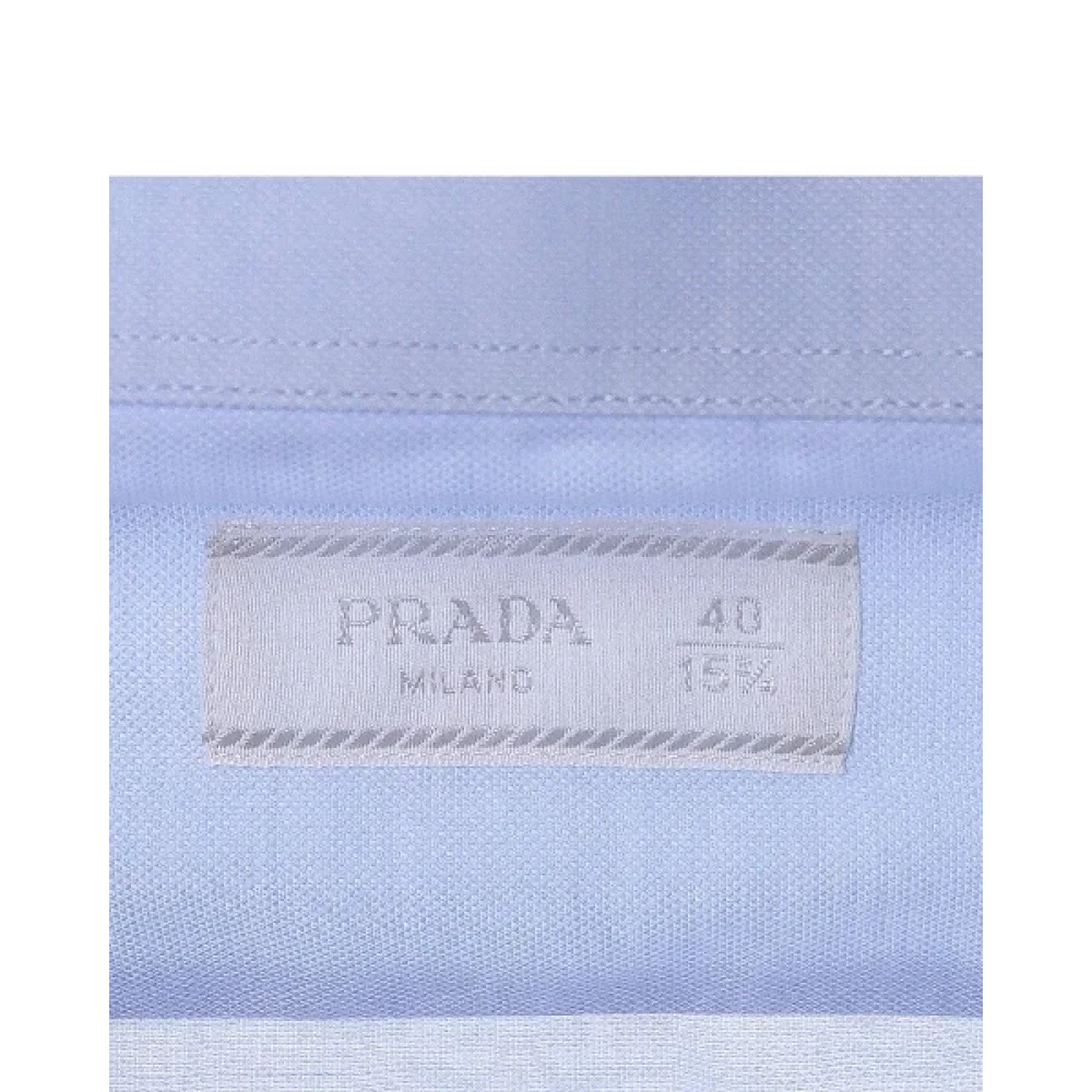 Prada Vintage Pre-owned Fabric tops Blue Heren