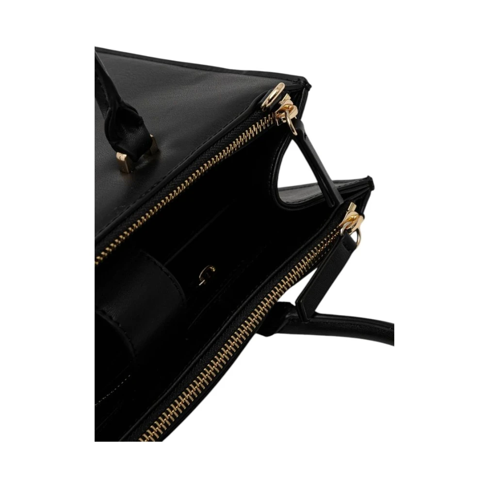 Tommy Hilfiger Zwarte Polyethyleen Handtas Lente Zomer Collectie Black Dames