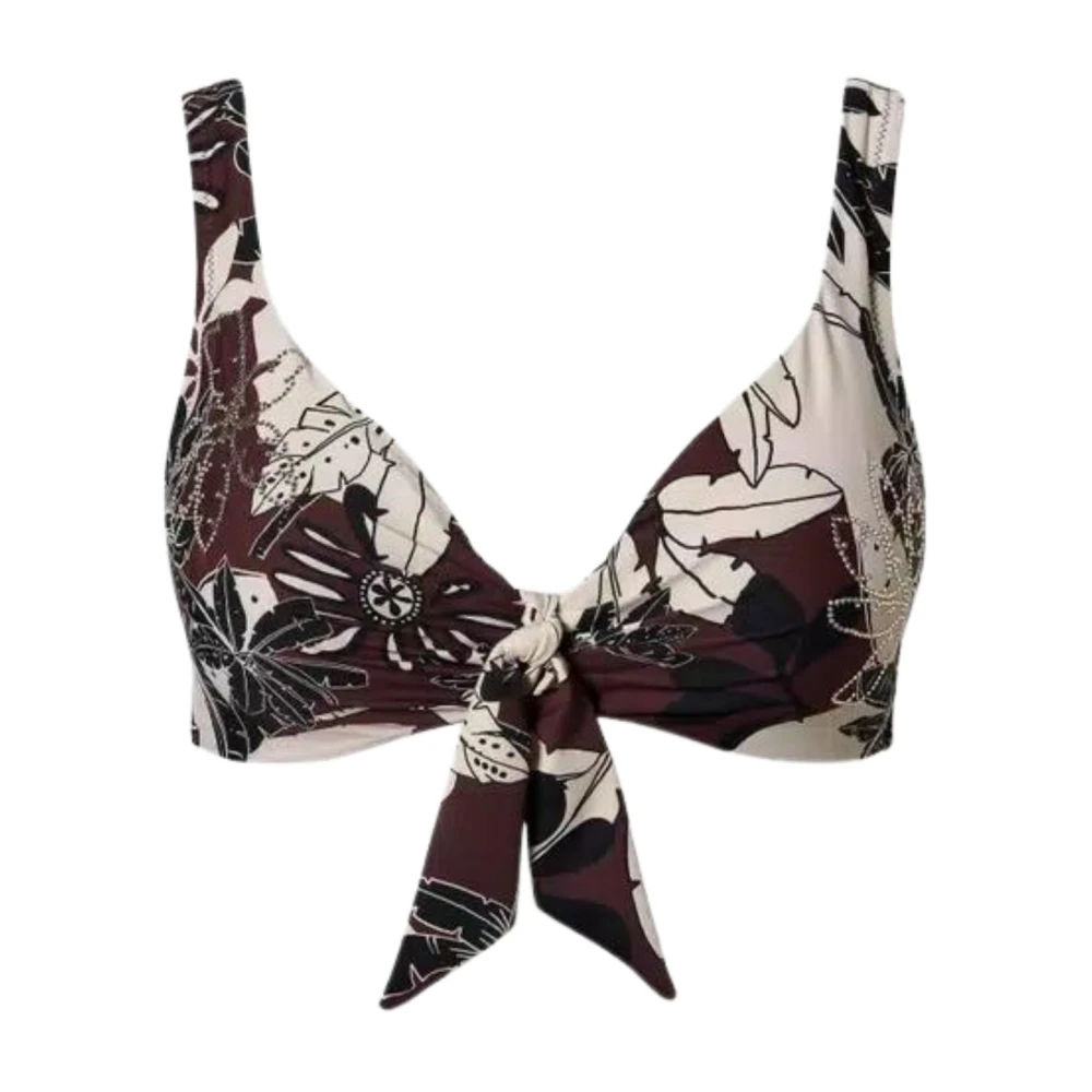 Twinset Bruin Zee Kleding Driehoek Bikini Brown Dames