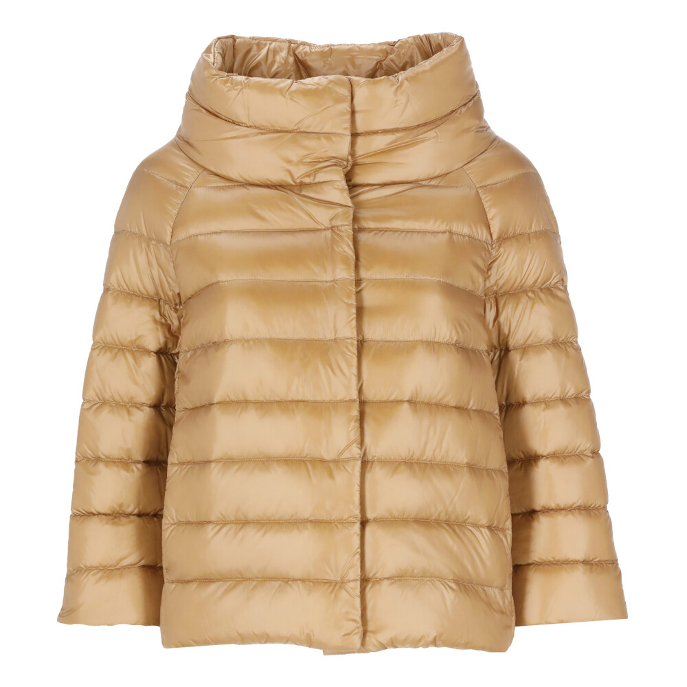 Quilted Nylon Down Jacket Funnel Neck | Herno | Down Jackets | Miinto