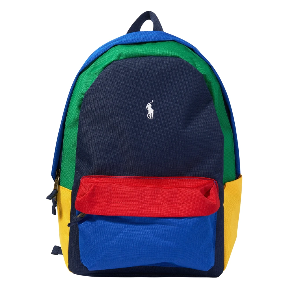 Ralph Lauren Boys Multicolor School Bags, One Size, Color-Blocked Backpack