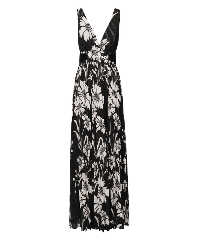 robe-longue-noire-a-fleurs-et-col-en-v