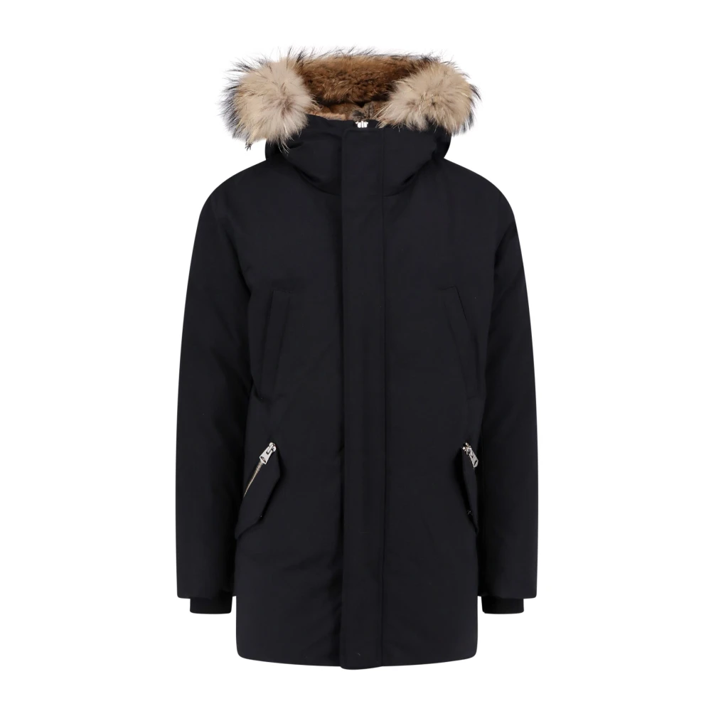 Mackage Zwarte Gewatteerde Nylonjas Aw24 Black Heren