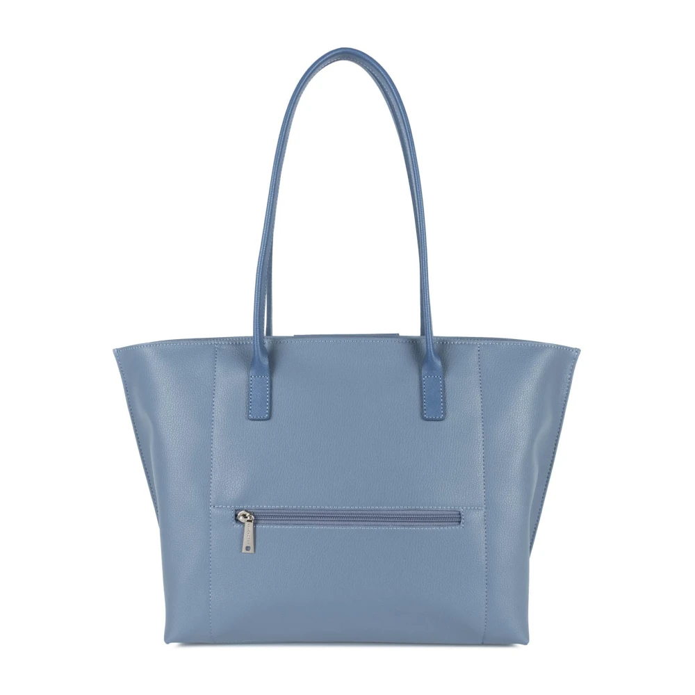 Lancaster Ritssluiting Schoudertas Maya Blauw Blue Dames