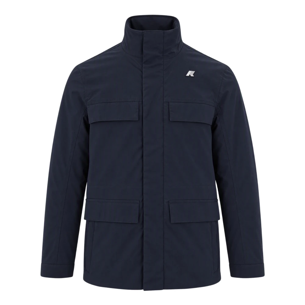 K-Way Uomo Blu - Giacca Manuene Warm Micro Canvas Da - Jackets - M