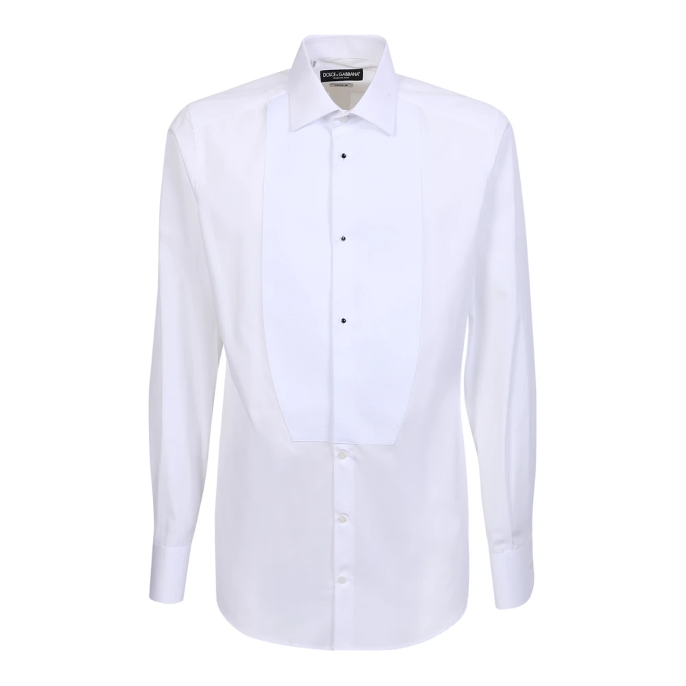 Dolce & Gabbana Men's White Classic Tailored-Cut Shirt - Formal Shirts - L - Shirts