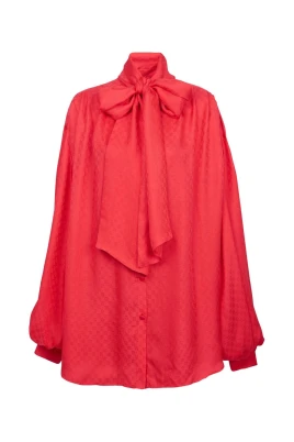 Monogram Jacquard Silk Shirt