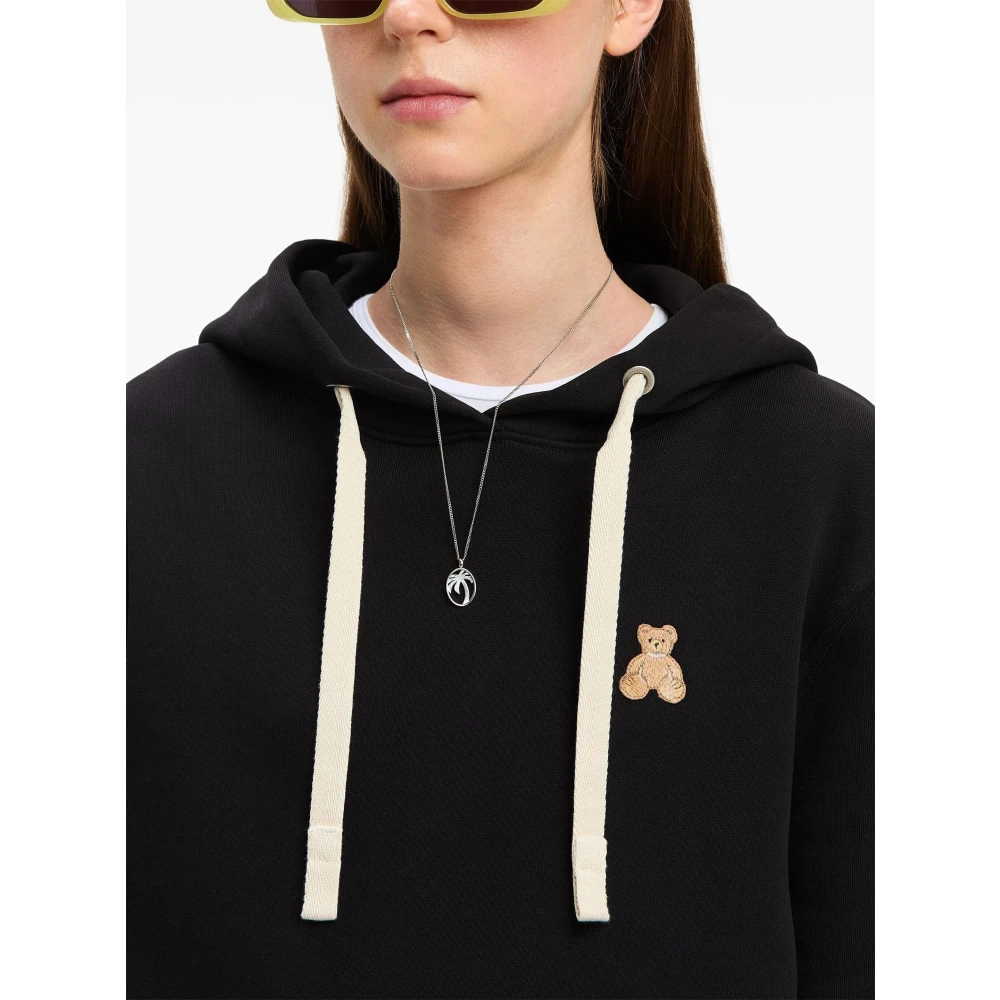 Palm Angels Zwarte Beer Mind Hoody Black Dames