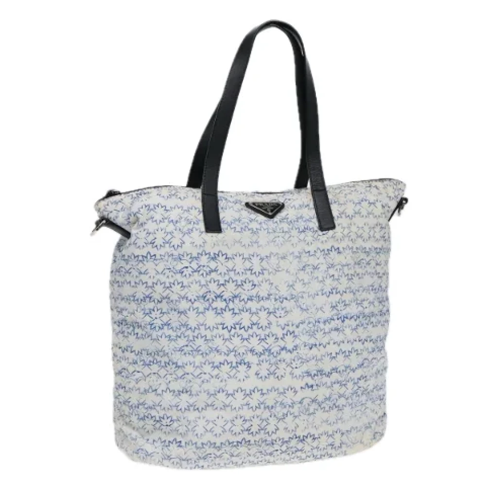 Prada Vintage Pre-owned Nylon prada-bags White Dames