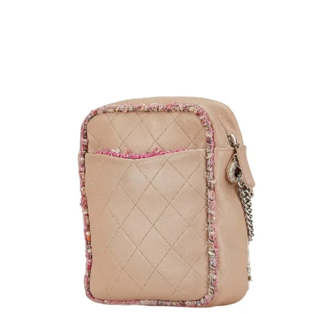 Chanel Vintage Pre-owned Leather handbags Pink Dames