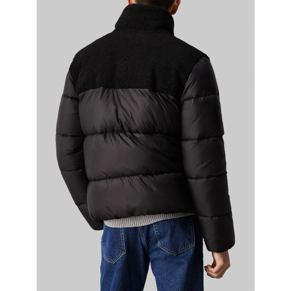 Calvin Klein Zwarte Sherpa Pufferjas Black Heren