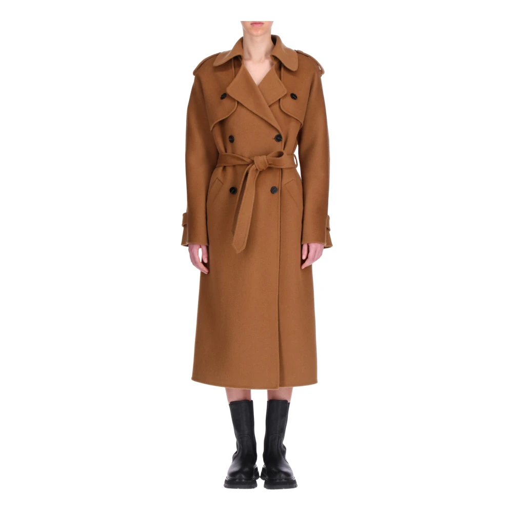 Ermanno Scervino Trenchcoat met riem Brown Dames