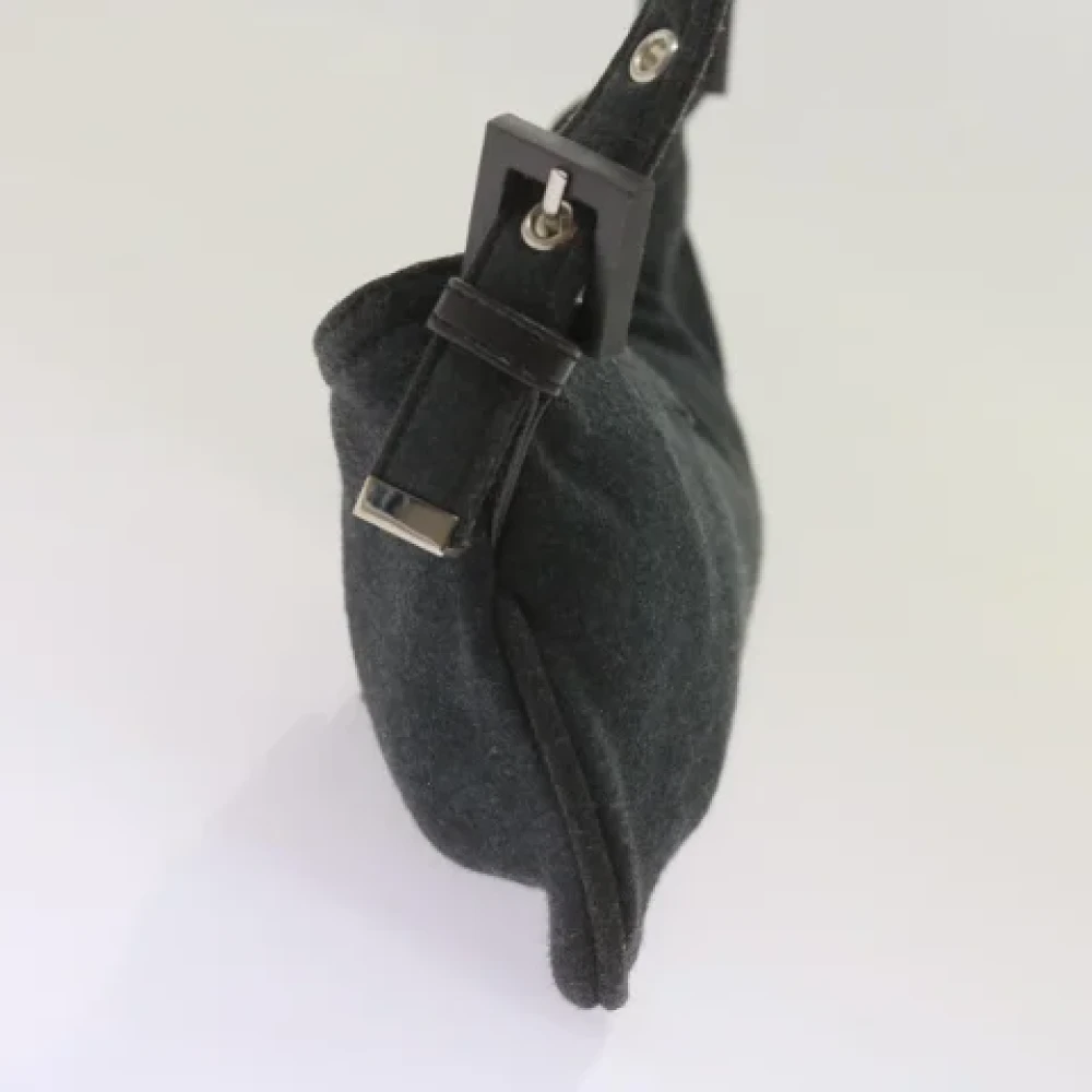 Fendi Vintage Pre-owned Cotton fendi-bags Gray Dames