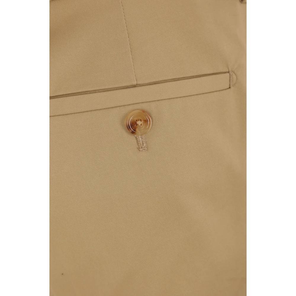 Lardini Beige Katoenen Stretch Broek Beige Heren