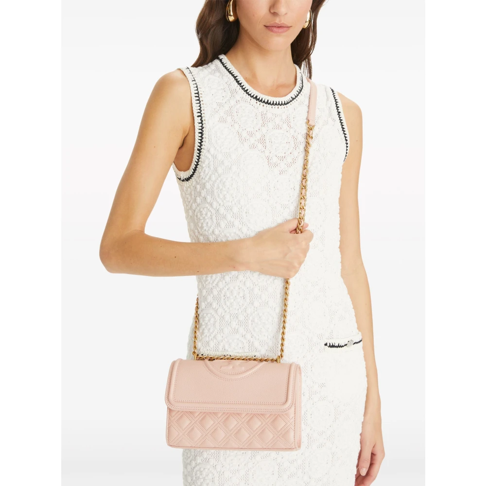 TORY BURCH Zacht Graan Klein Blush Leren Tas Pink Dames
