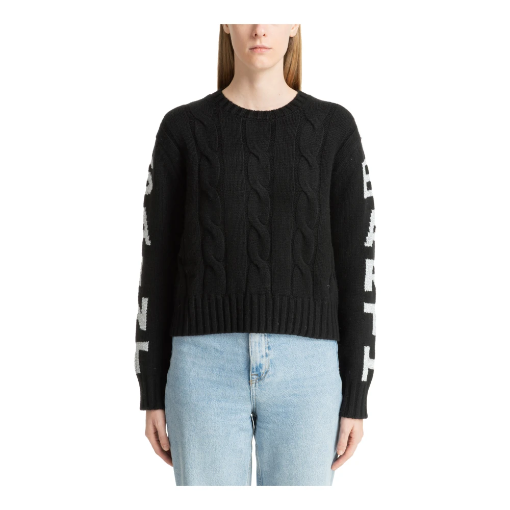 MC2 Saint Barth Effen Logo Trui Black Dames