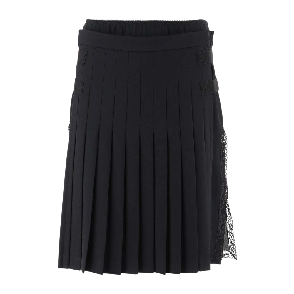 N21 Zwarte Geplooide Rok Black Dames