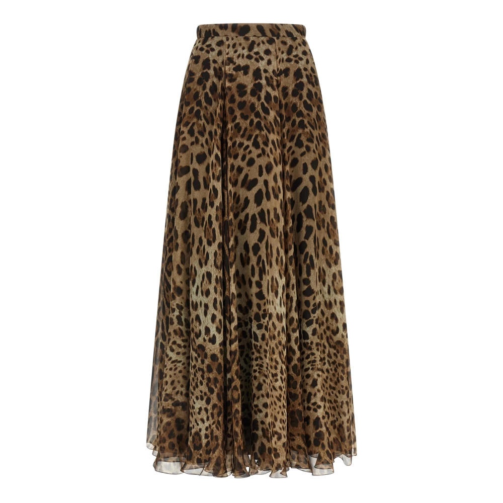 Dolce & Gabbana , Maxi Skirts, Female, Brown, S, Long Skirt
