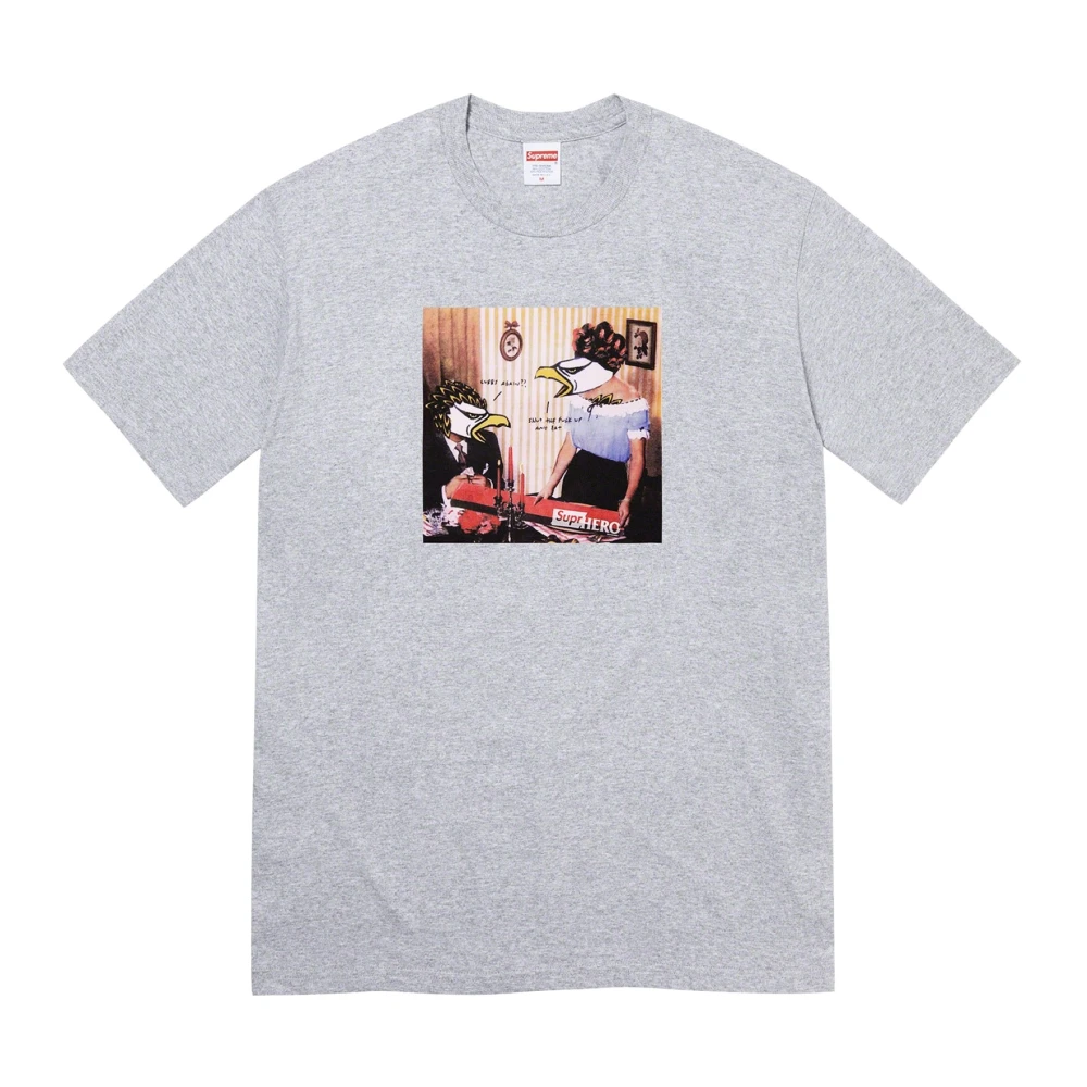Supreme Limited Edition Curbs Tee Heather Grey Gray Heren