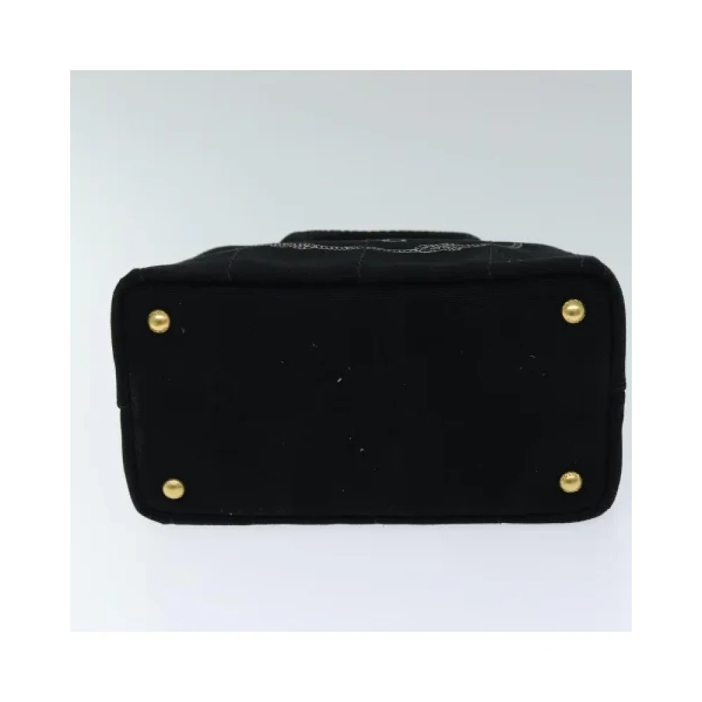 Prada Vintage Pre-owned Cotton prada-bags Black Dames