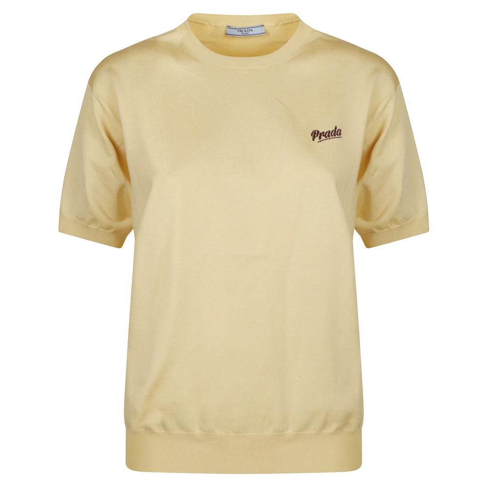 Prada Beige T-Shirts, Female, S, T-Shirts