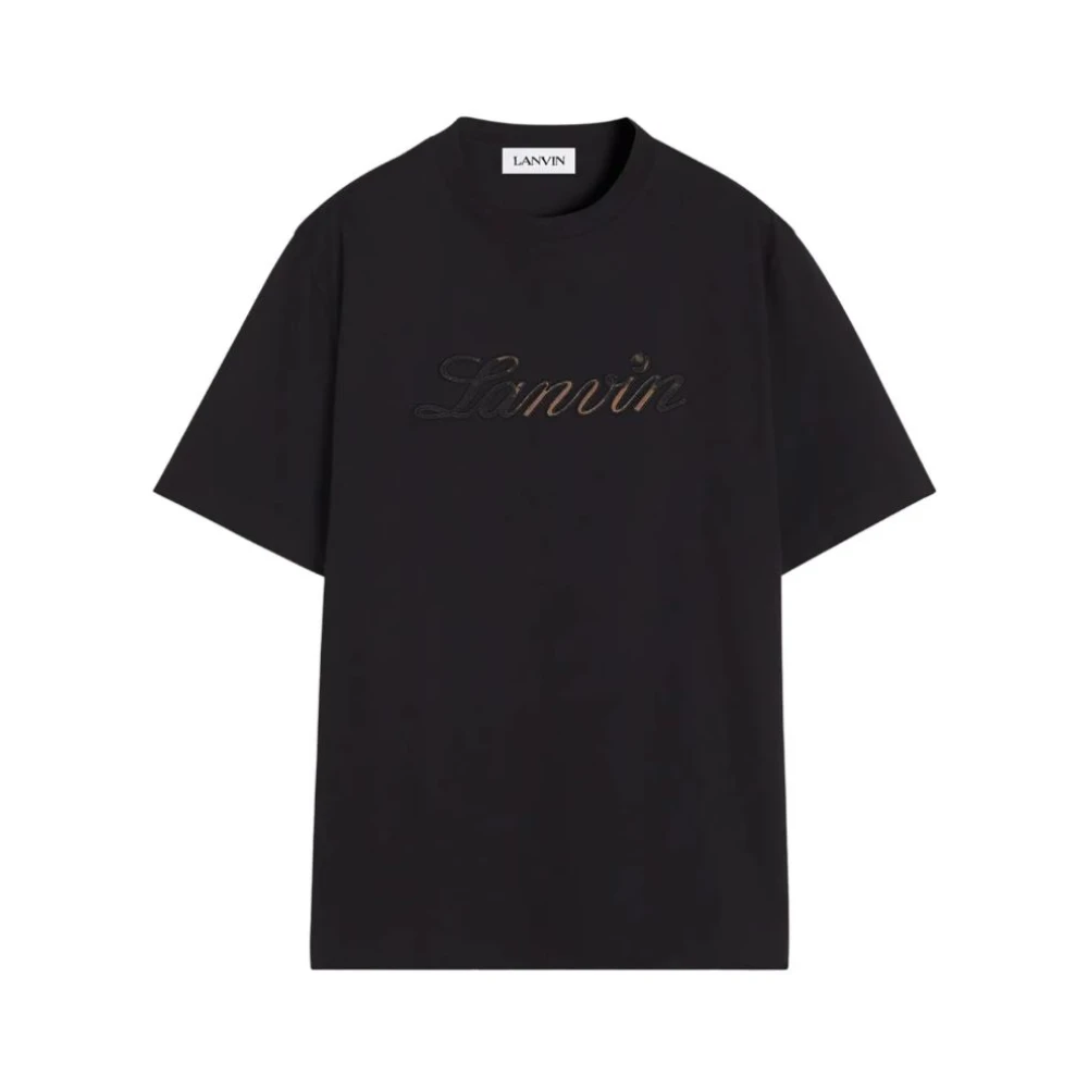Lanvin - Tops > T-Shirts - Black - Lanvin - Modalova