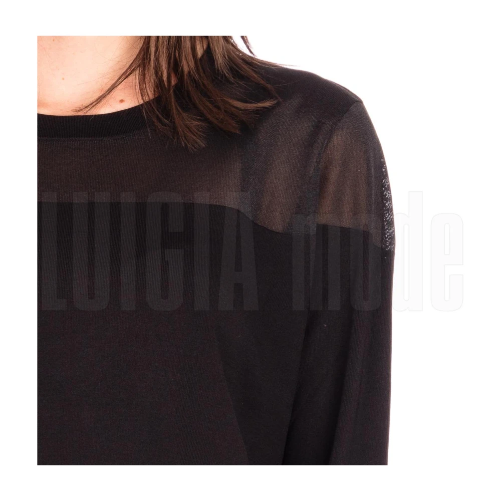 Marina Rinaldi Stijlvolle Gebreide Top Black Dames