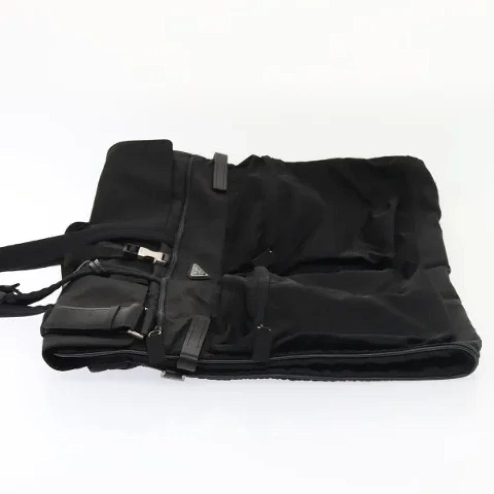 Prada Vintage Pre-owned Leather travel-bags Black Dames