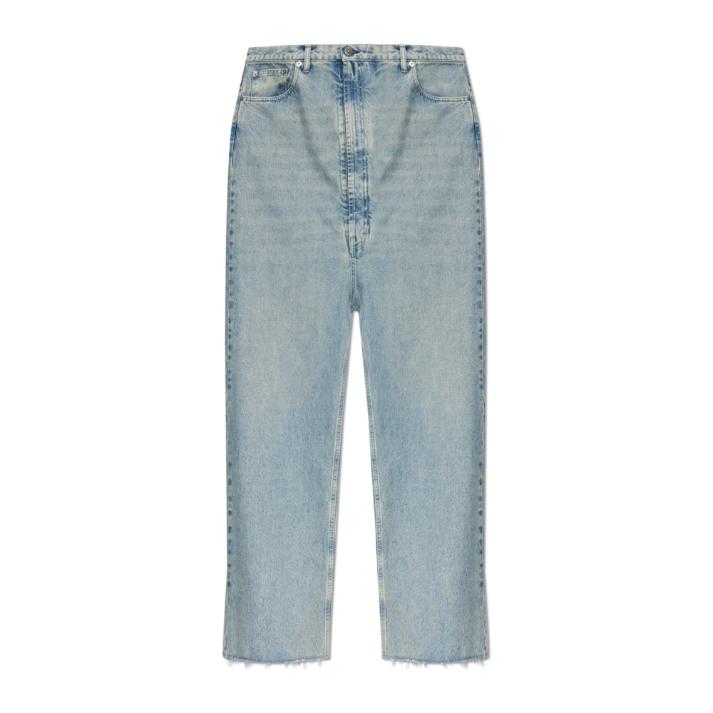 Maison Margiela Mannelijk Blauw Jeans Heren, W30, Katoen, Wide-Leg Jeans