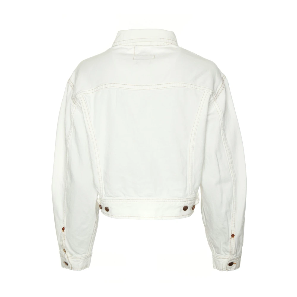 Replay Kort Jas met Puntige Kraag White Dames