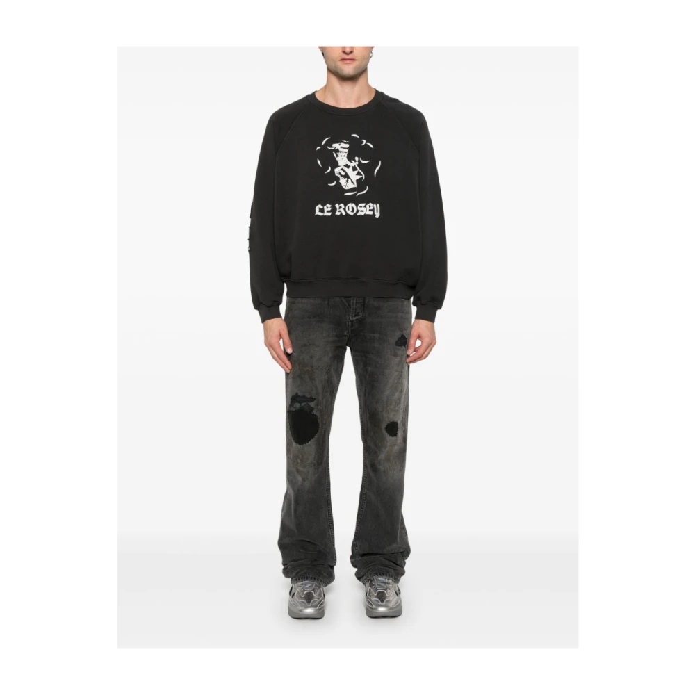 Enfants Riches Déprimés Oversized Sweater met Grafische Print Black Heren