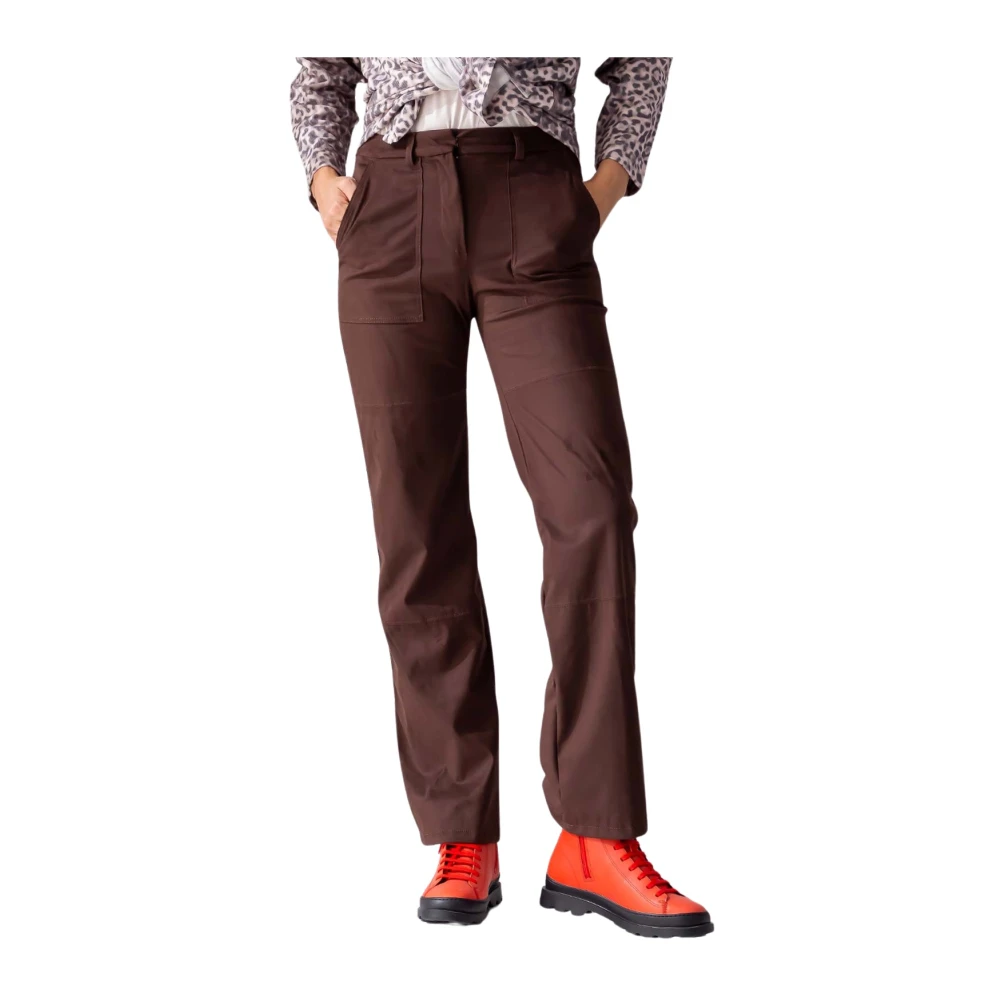 Beatrice .b Bruine Suede-effect Broek Brown Dames